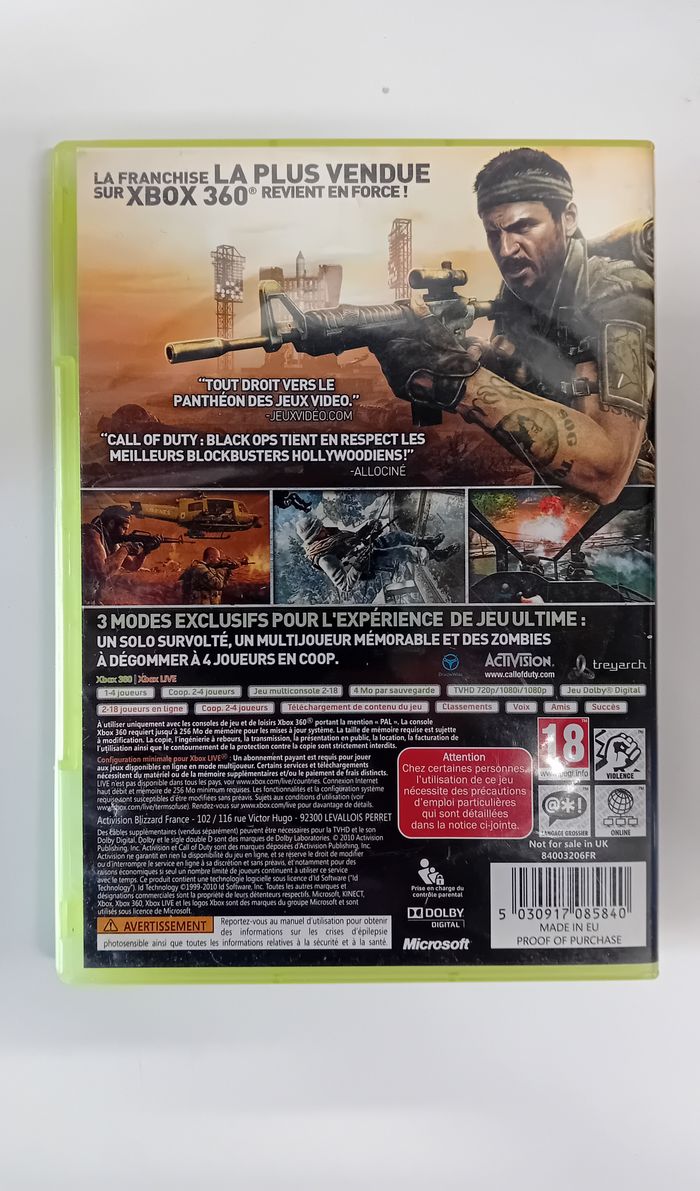 Call of Duty Black OPS Xbox 360 - photo numéro 2