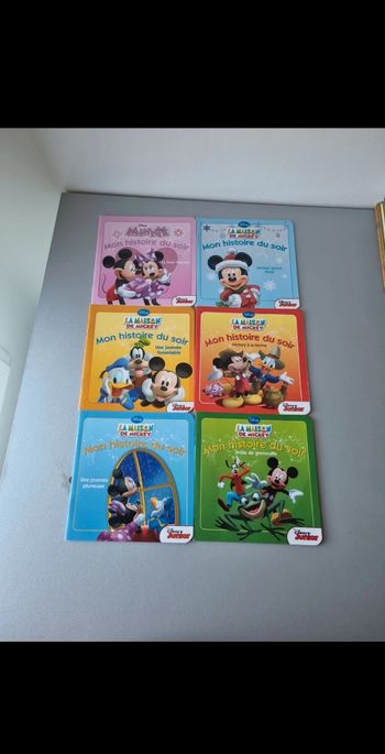 Livre mon histoire du soir  "la maison de mickey " et " minnie"