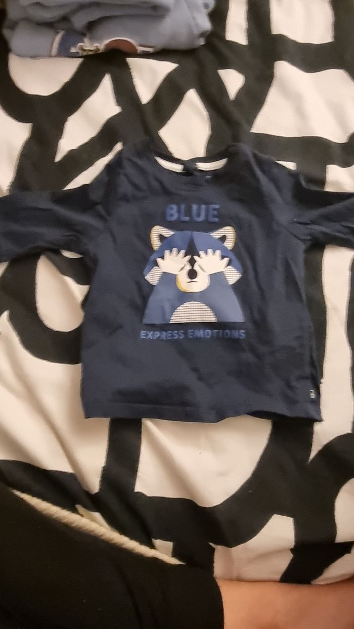 Lot de 2 teeshirt manche longue OBAIBI 6mois - photo numéro 6