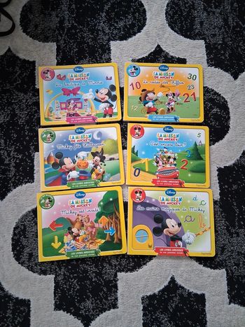 Lot de 6 livres ardoises La Maison de Mickey