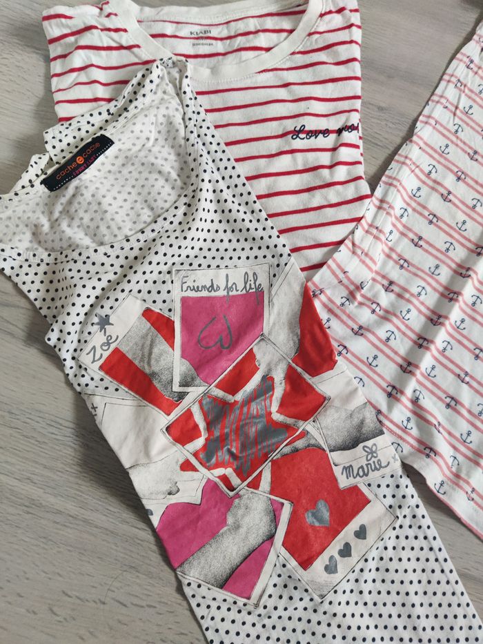 Lot de 3 tee shirt thème marin Cache cache + Taille M - photo numéro 2