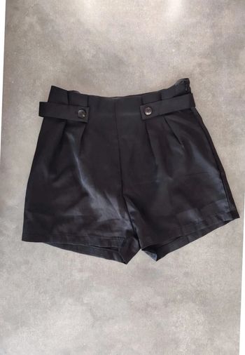 Short en tissus noir