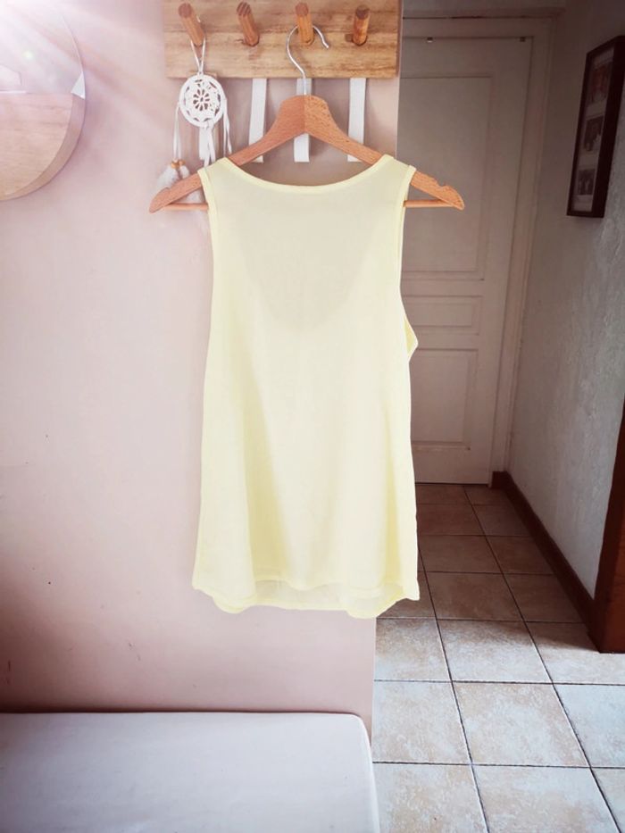 Débardeur top jaune pastel - photo numéro 2
