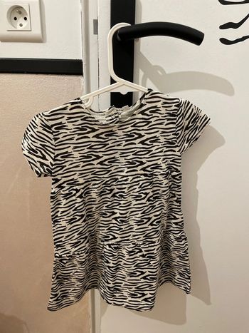 Robe zèbre neuve 74cm