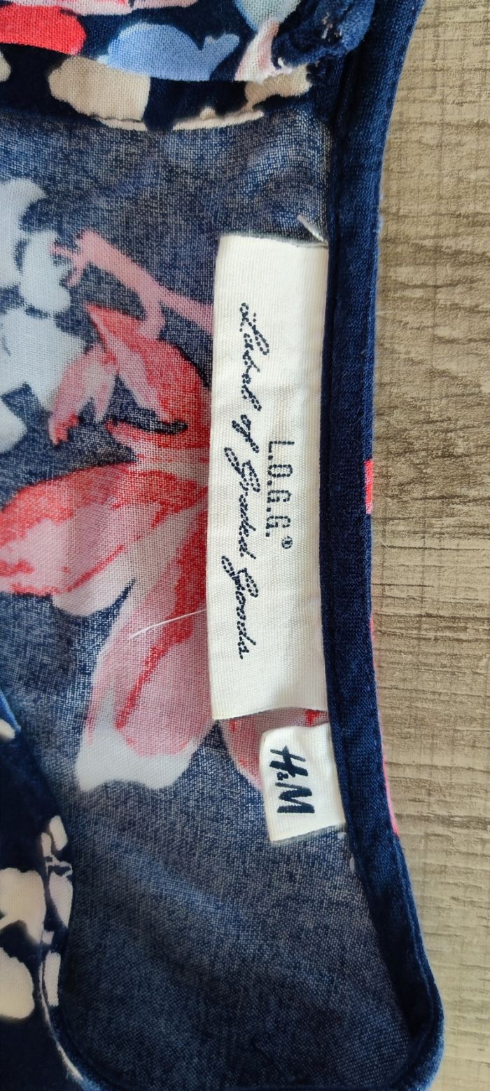 💙 Blouse bleue à imprimé floral – Taille L – H&M 💙 - photo numéro 3