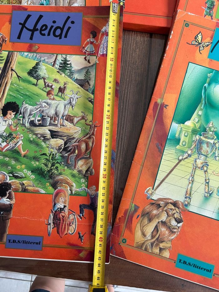 5 livres géants coffret 1995 tormont - Peter pan blanche neige heidi Robin de bois magicien d’oz - photo numéro 2