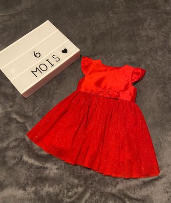 Robe de fête / Robe de soirée / Robe de noël, 6 mois, Mots d’enfants