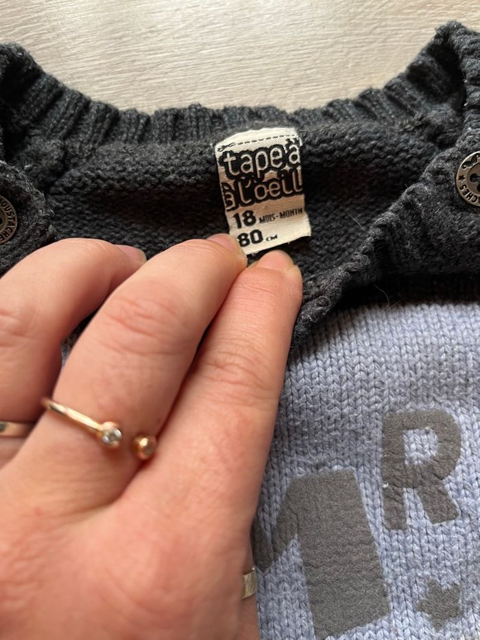 Lot de 3 pulls 18 mois - photo numéro 5