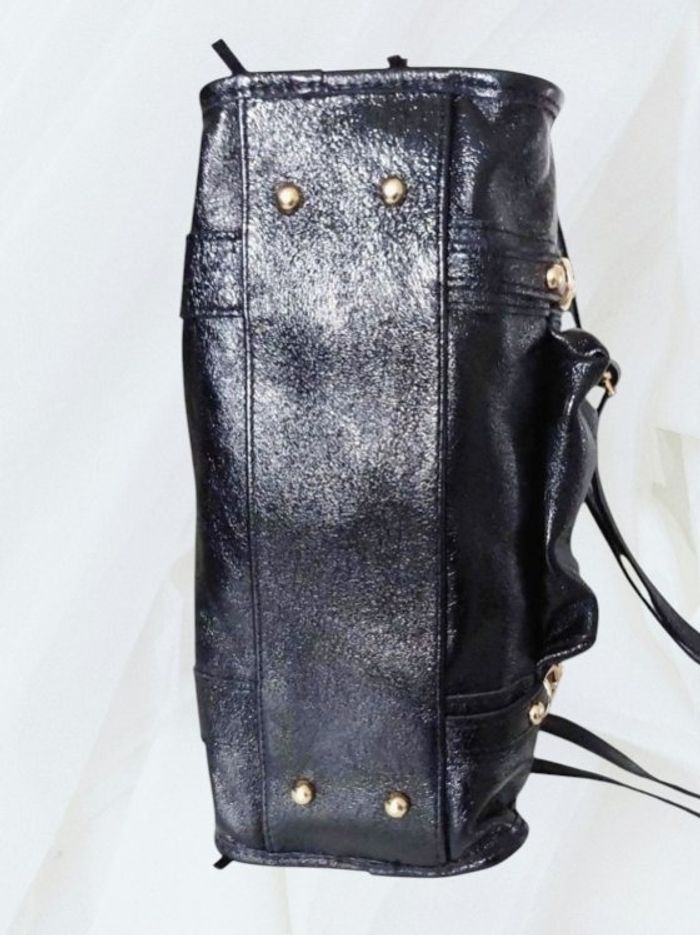 Sac bowling cuir taille standard noir irisé - photo numéro 8