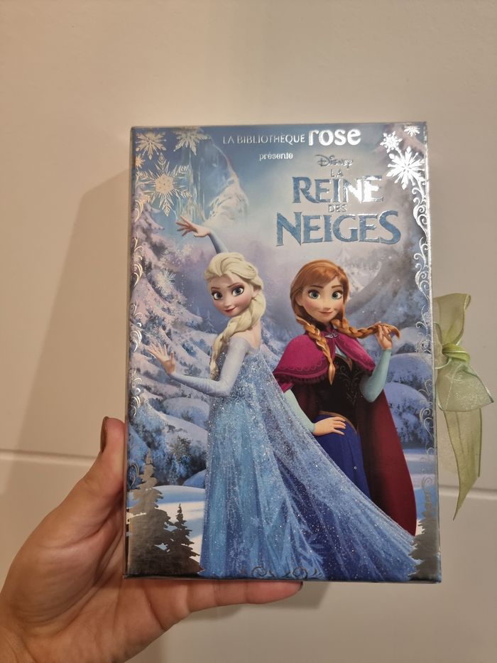Coffret livre la reine des neiges bibliothèques rose - photo numéro 3