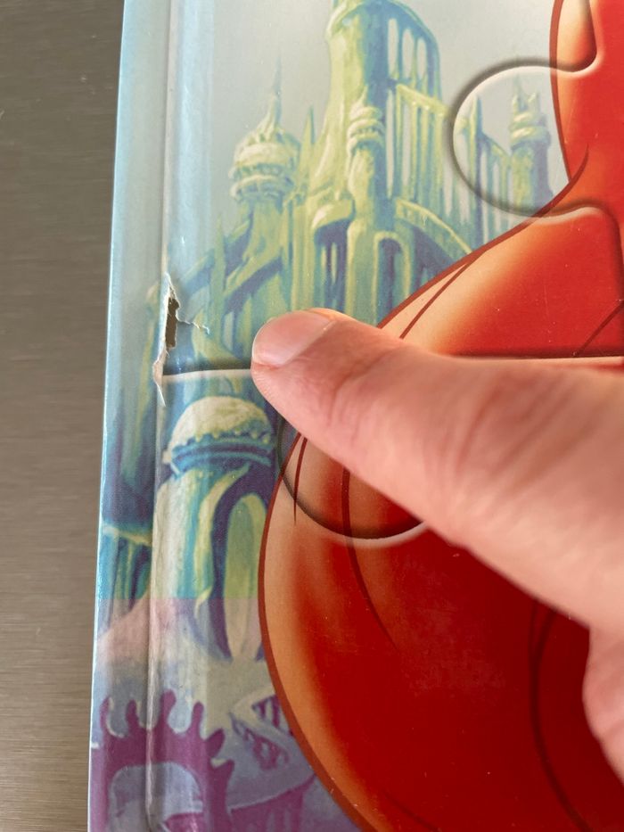 2 livres puzzles la petite sirène et la reine des neiges - photo numéro 3