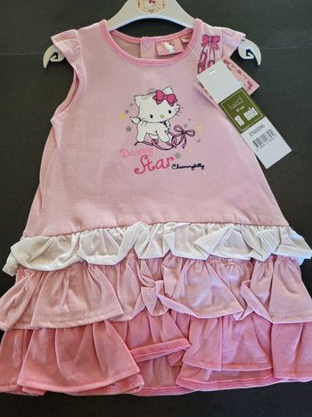 Robe hello Kitty rose  18 mois