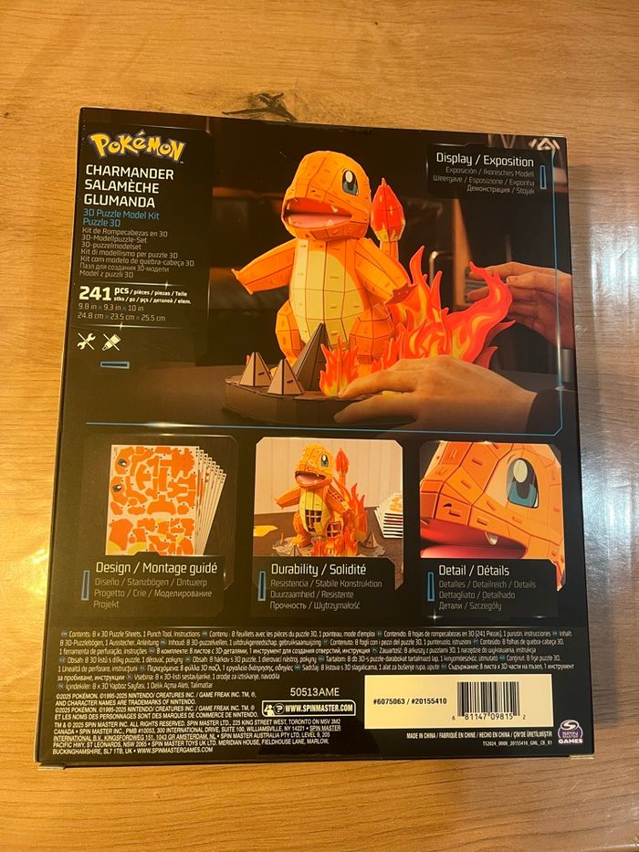 Pokémon Salamèche Puzzle 4D Build