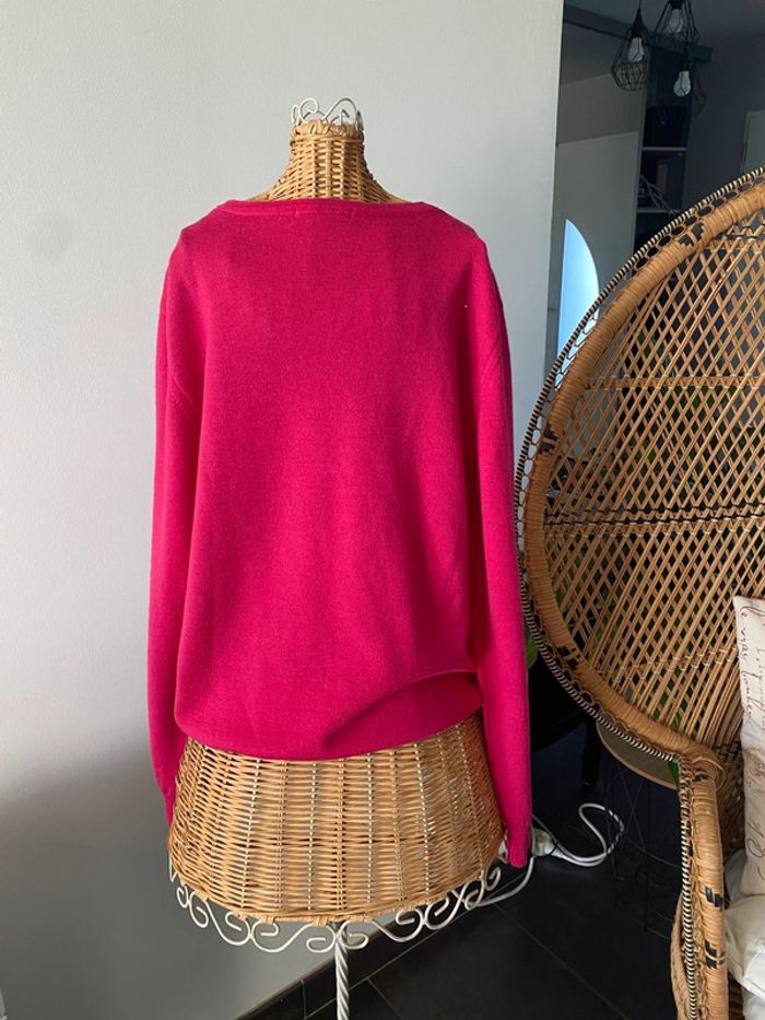 Pull en laine Sweet De Mazo framboise fuchsia taille XS / S - photo numéro 5