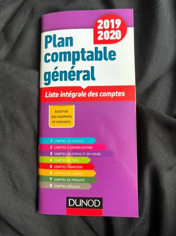 Plan comptable année 2019-2020