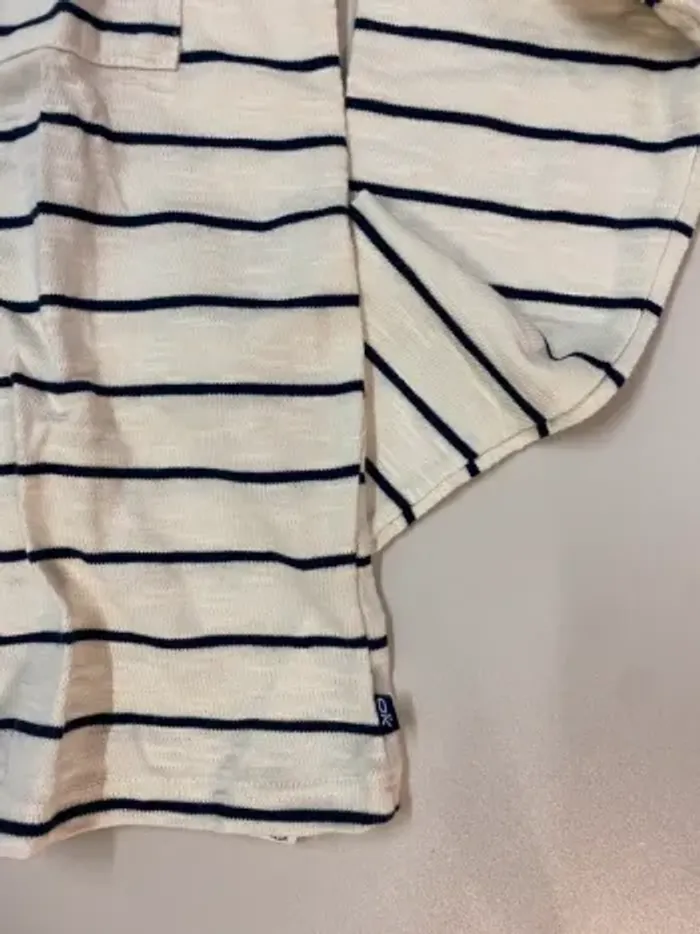 Pull fin garçon - neuf - marinière - Okaïdi - Taille 12 ans - photo numéro 3