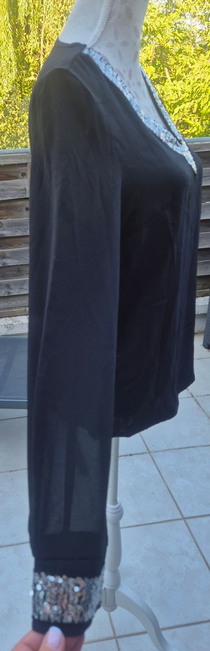 Haut fluide noir - photo numéro 2