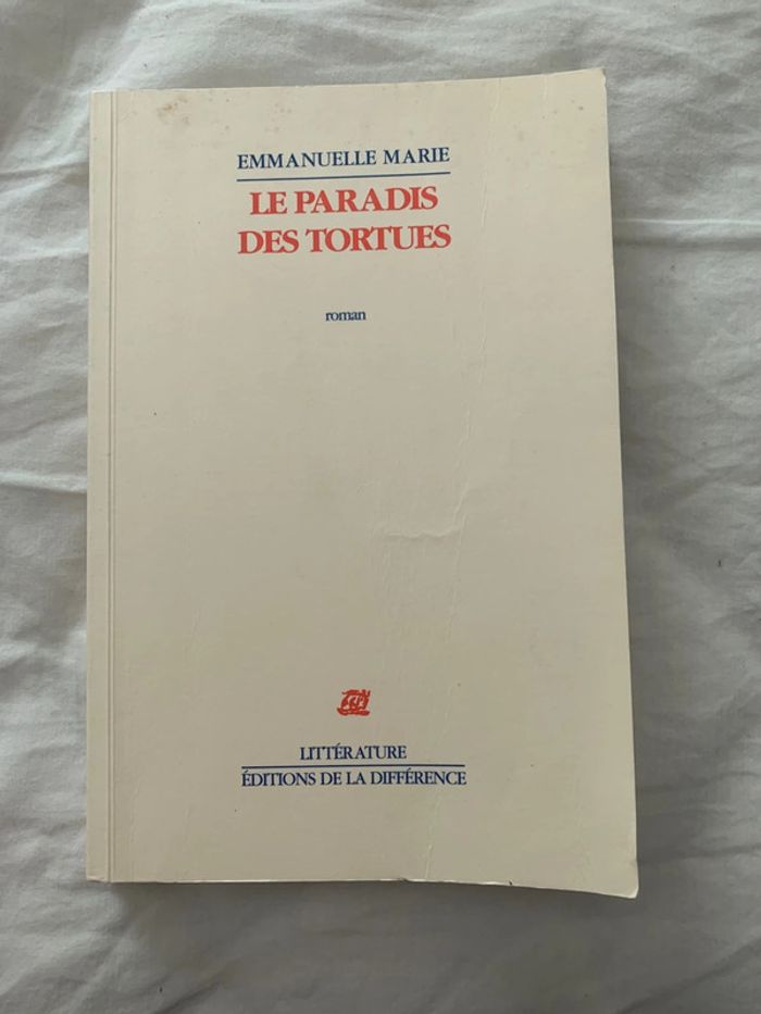 Livre Le paradis des tortues Emmanuelle Marie