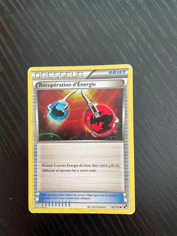 Carte Pokémon Récupération d’énergie 92/114