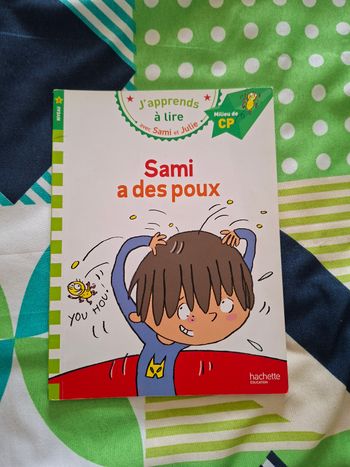 Livre enfant j’apprends à lire avec Sami et Julie Sami a des poux
