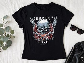 🖤 Tee-shirt noir tête de mort - Primark Taille 34 - Très bon état