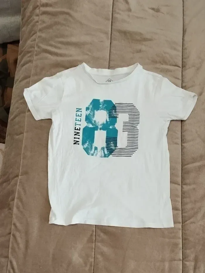 T-shirt TEX sport imprimé blanc garçon 9-10 ans - photo numéro 6