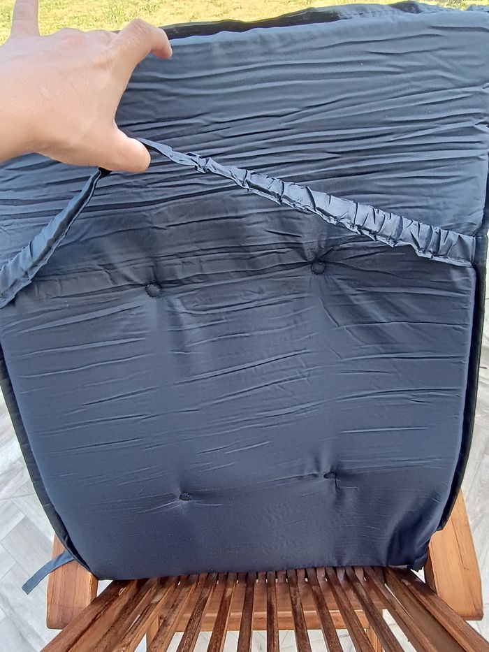 Coussins de chaises anthracite - photo numéro 2
