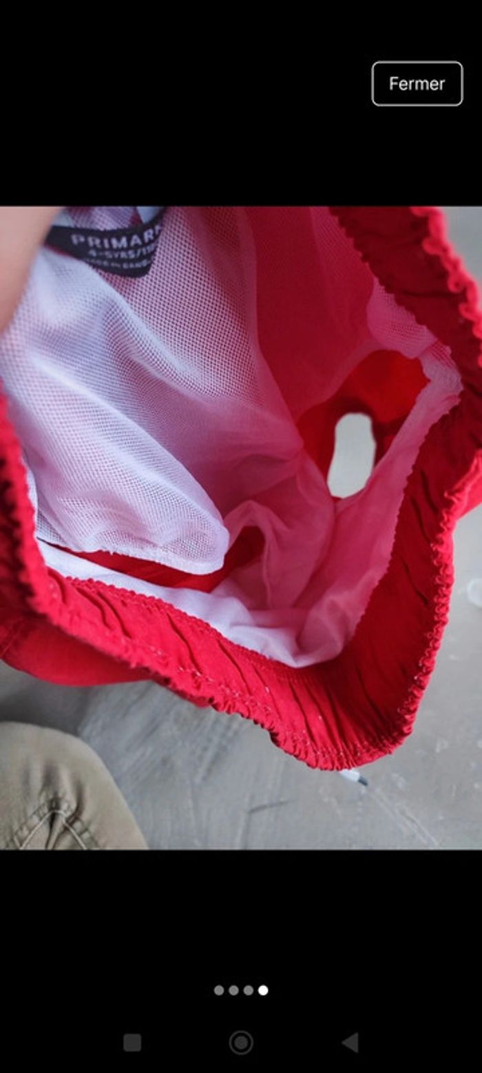 Short de bain rouge 4/5 ans Primark - photo numéro 3