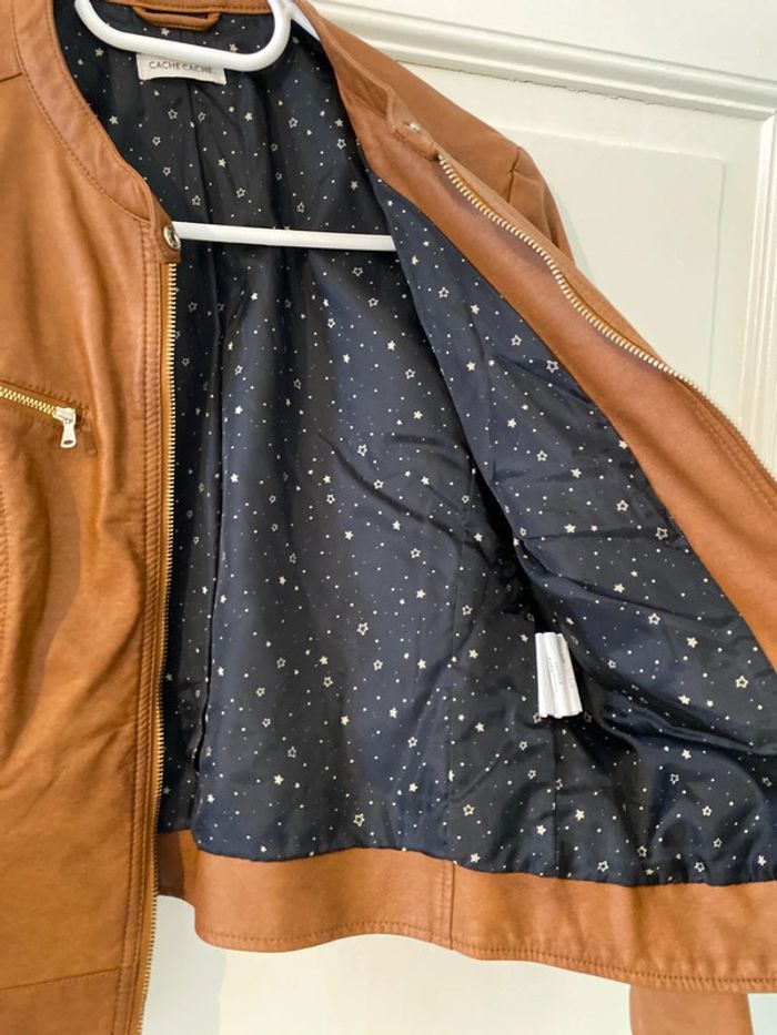 Veste / perfecto marron camel cache cache - photo numéro 3