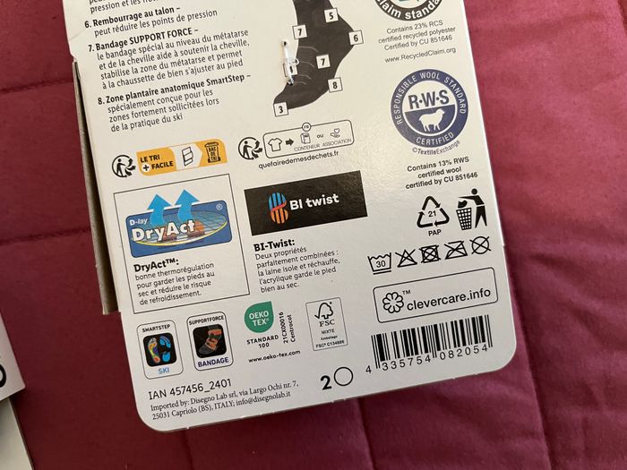 Lot de 2 Paires de Chaussettes Techniques d'Hiver - photo numéro 5