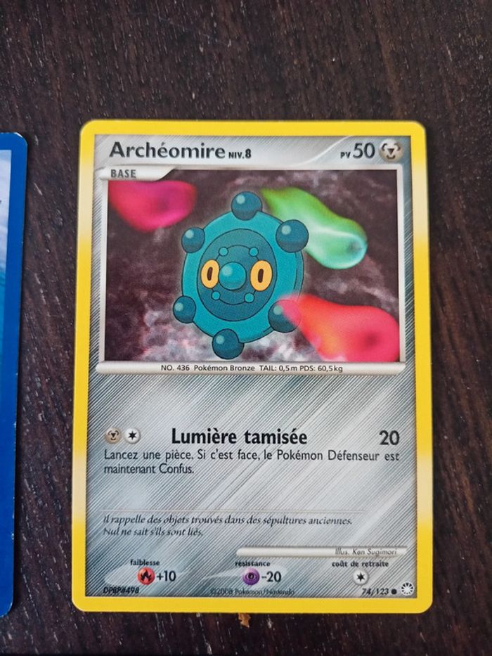 Lot de 3 cartes Pokémon Archéomire 52/100 , 74/123 , 55/100 - photo numéro 4