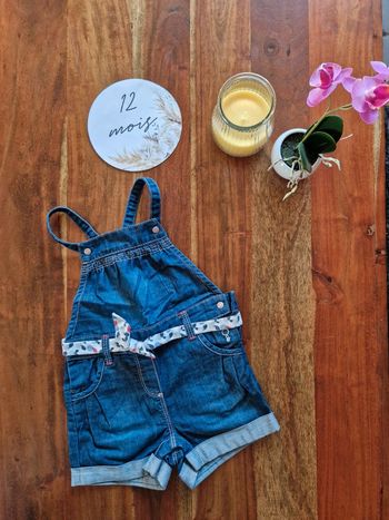 Salopette short Obaïbi 12 mois