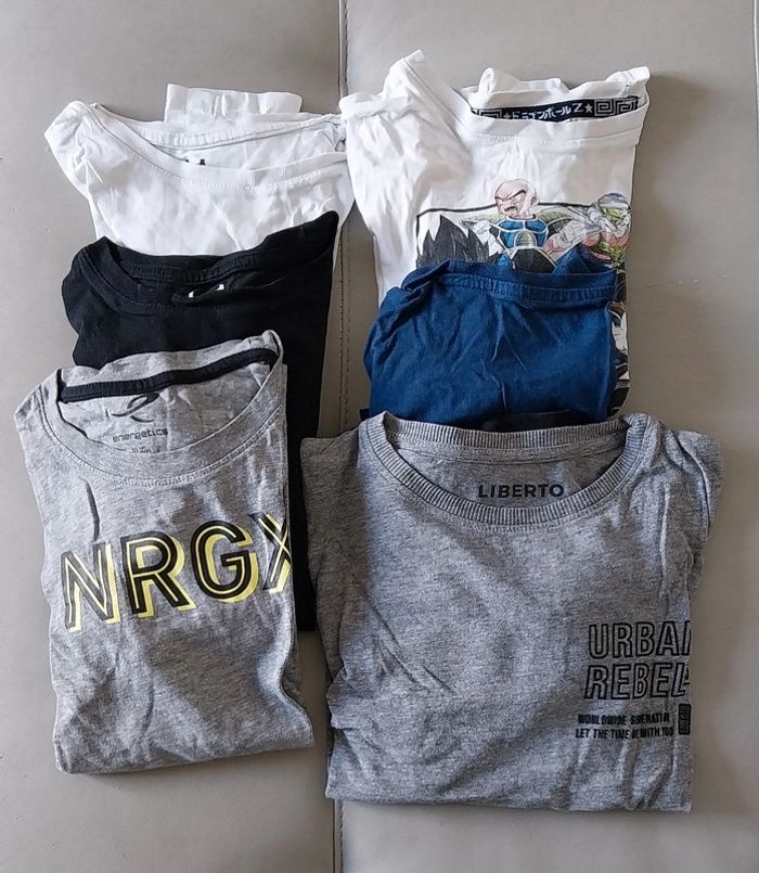6 tee shirt 10 ans