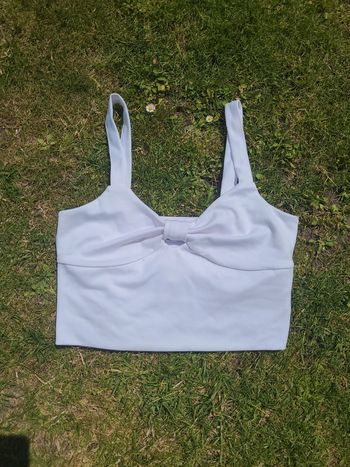 Crop top blanc