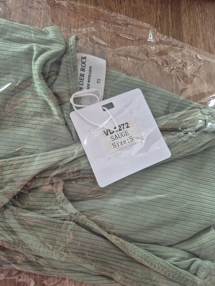 Débardeur Femme Sauge Taille S/36 - photo numéro 3