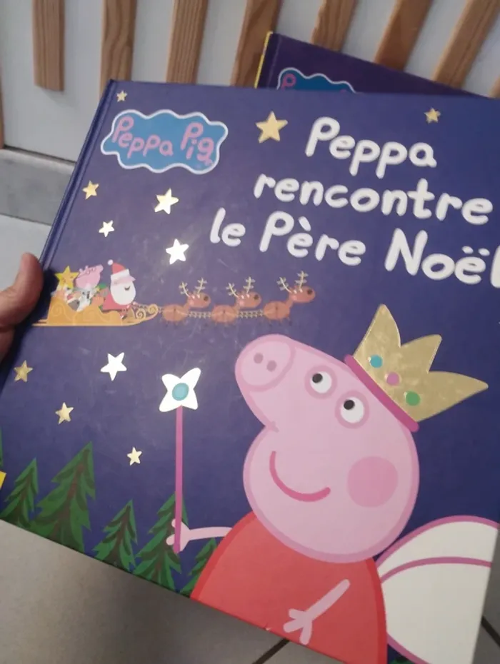 Lot livres Peppa pig (grand format) anniversaire et père Noël - photo numéro 2