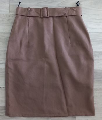 Jupe tailleur marron taille 38
