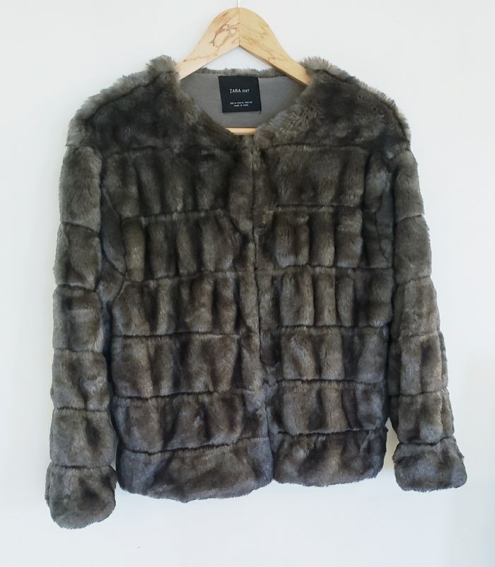 Zara Knit Veste d'hiver Femme Taille M - photo numéro 3