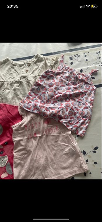 Lot vêtement fille été 12 mois