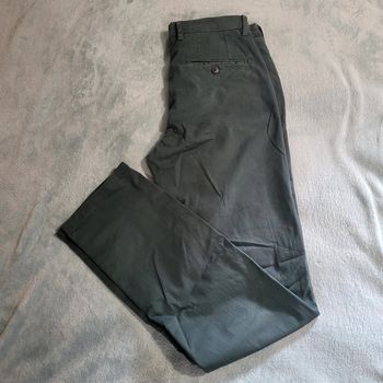 Pantalon Chino Vert Foncé 👖 Celio Straight Stretch - Taille 40