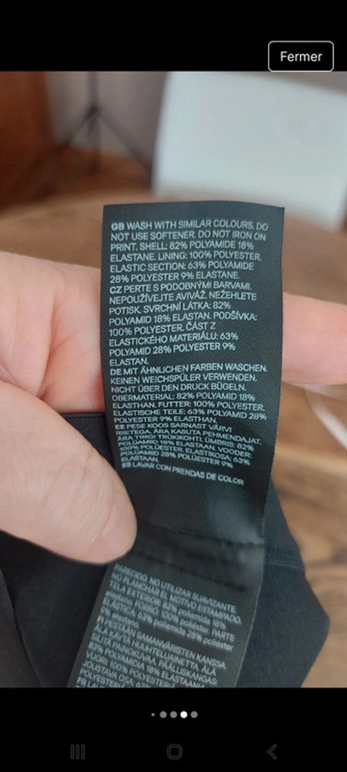 Bas de maillot/sport  H&M eur L porté 1fois - photo numéro 10