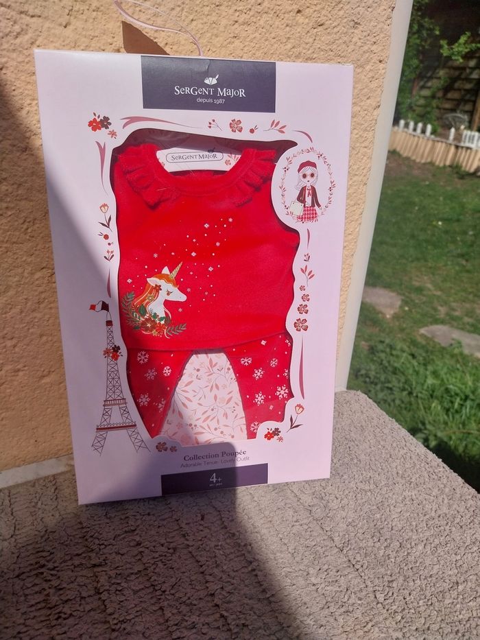 Tenue de poupée sergent major neuve - photo numéro 2