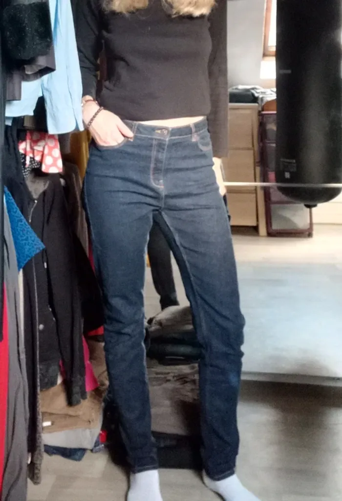 Jeans skinny bleu femme 40L30 - photo numéro 2
