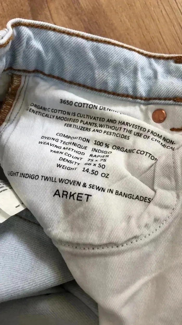 Jeans clair Arket taille 25 - photo numéro 3