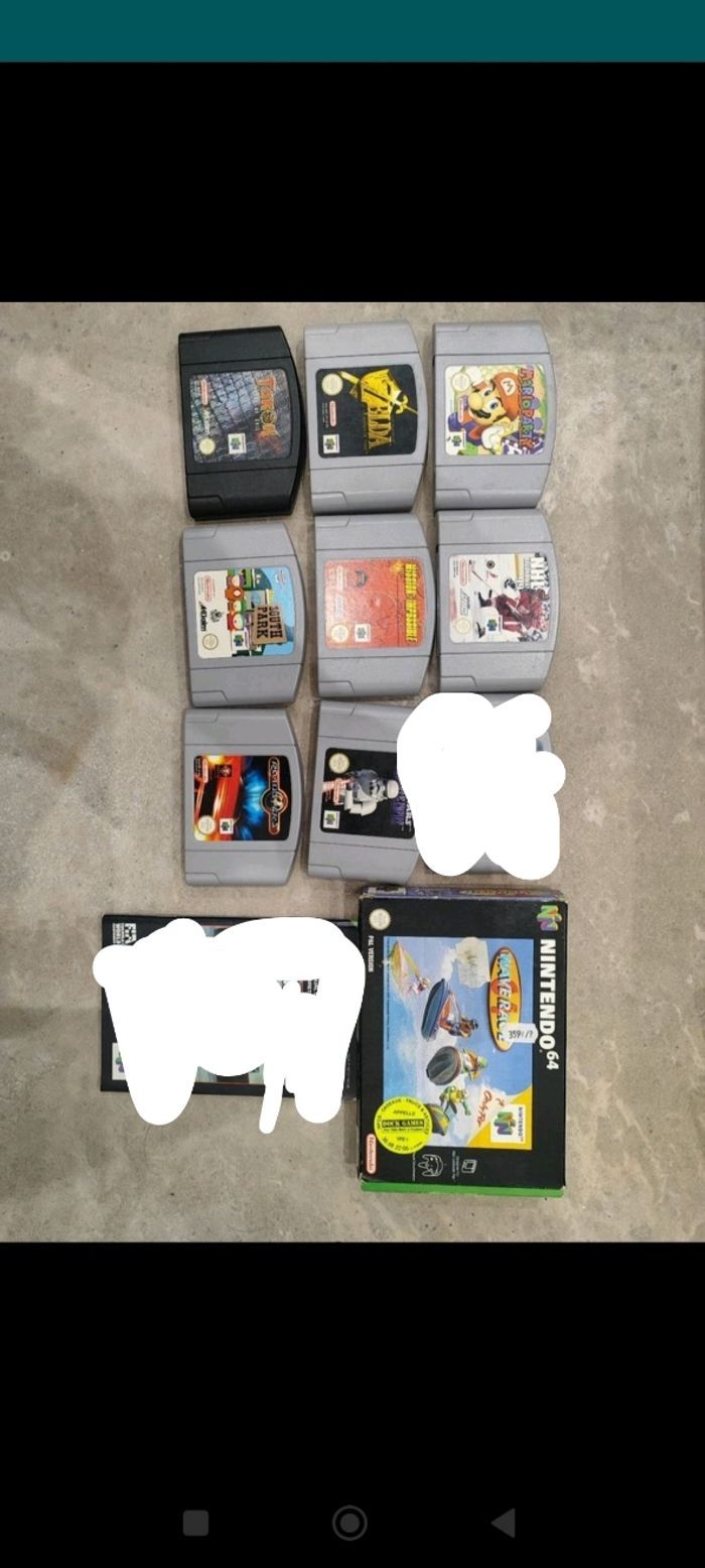 Lot jeux Nintendo 64