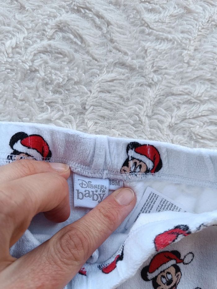 Pyjama velours 2 pièces Garçon 18 mois Mickey père noël Disney - photo numéro 12