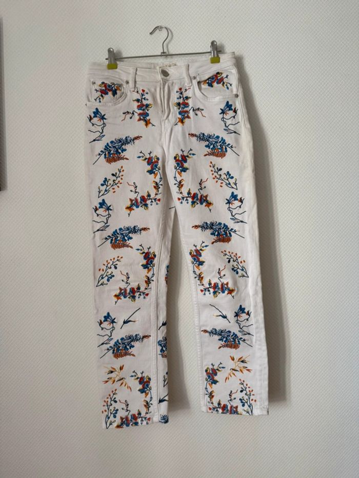 Pantalon blanc droit maje taille 36 neuf sans étiquette