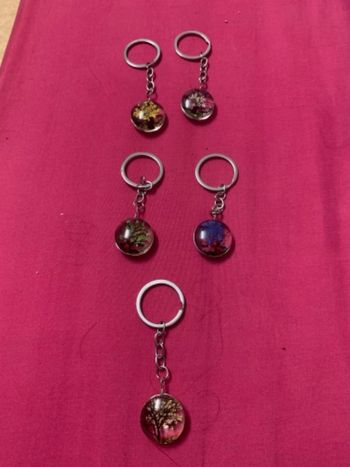 Porte clé arbre le lot de 5