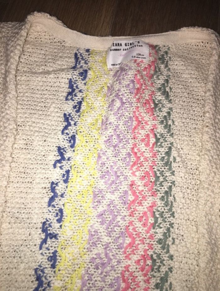 Gilet zara oversize sans manche 7/8 ans - photo numéro 2