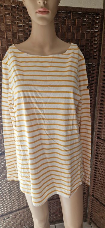 T-shirt manches longues rayures taille XL fabriqué en France